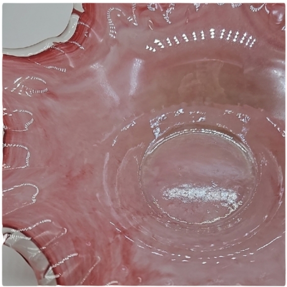 Blown Glass Pink Decorative Bowl - Picture 5 of 14